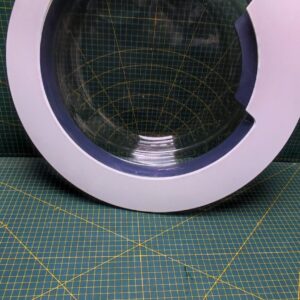 Люк Indesit C00480533 серая ручка средний 48см
